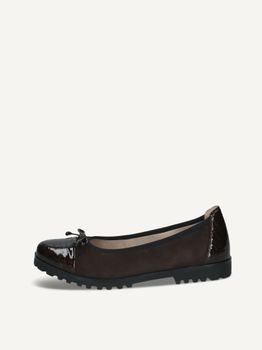 CAPRICE Ballerina, brown, made of Leather, Size 38