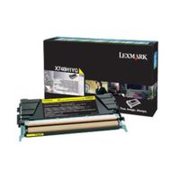lexmark x748h1yg yellow original high capacity return program toner cartridge