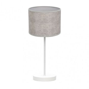 Sobremesa Jerte 1xe14 Blanco/cemento Gris 42x17x17 Cm marca FABRILAMP