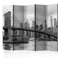 biombo - road to manhattan black and white ii 225x172 cm