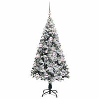 arbol de navidad artificial verde 150 cm pvc y acero y plastico