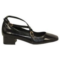 lolas zapatos de tacon zapato con pulseras cruzadas tacon 4 cm piel brillo para mujer