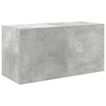 Mueble De Pared Baño | Armario De Baño Madera Ingeniería Gris Hormigón 60x25x30cm