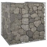 muro gaviones  gavion para piedras  gavion decorativo para contenedor basura galvanizado 110x100x110 cm cfw819689