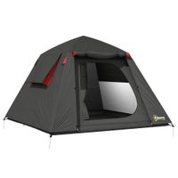 outsunny tienda de camping 2 personas 3000 mm impermeable y resistente al viento tienda tipo cupula con 2 puertas 2 ventanas de malla 2 ventanas laterales bolsa de transporte