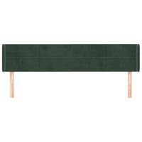 cabecero cama mueble de dormitorio de terciopelo verde oscuro 163 x 16 x 7888 cm verde m020008577