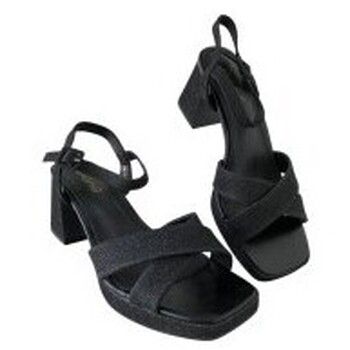 Dana Zapatos de tacón SANDALIA GLITTER CRUZADA MINI TACON para mujer