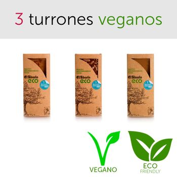 Lote de turrones para veganos, y ecológicos