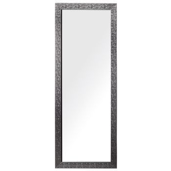 Espejo De Pared Plateado 50 X 130 Cm Rectangular Moderno Vintage Ajaccio