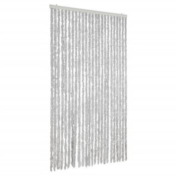 Cortina Antimoscas Chenilla Gris 100x230 Cm Vidaxl