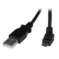 cable adaptador 2m usb a macho a micro usb b macho acodado en angulo hacia abajo para telafono mavil