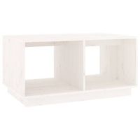 mesa de cafe - mesa de centro madera maciza de pino blanco 80x50x40 cm