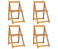 vidaxl sillas de jardin 4 unidades madera maciza de acacia
