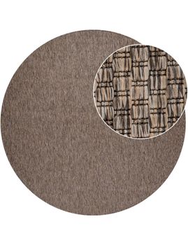 Alfombras de interior y exterior Venezia taupe 200 cm redondo