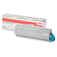 oki 47095701 yellow original standard capacity toner cartridge