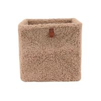cubo de almacenaje de tejido boucle 31 x 31 cm