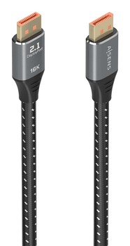 CABLE AISENS DISPLAYPORT V2.1 16K@60HZ 80GBPS DP/M-DP/M NEGRO 1.5M