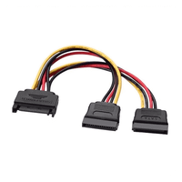 aisens a131-0353 cable de sata 02 m sata de 15 pines 2 x sata de 15 pines negro rojo amarillo
