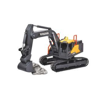 Excavadora Volvo Radio Control 60 Cm Con Luz Y Sonido