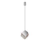 lampara de techo metal color cromo serie priscila 24cm