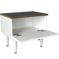 mesilla100 tablero de aglomerado rechapado en melamina color blanco oro negro