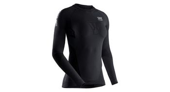 Maillot de mujer de manga larga x bionic invent 4 0 negro gris