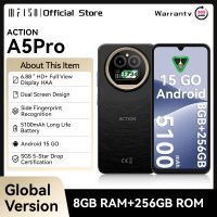 iiif150 action a5pro telefono movil pantalla de angulo completo de 688 pulgadas pantalla dual de 096 pulgadas 256gb rom 5100mah bateria smartphone