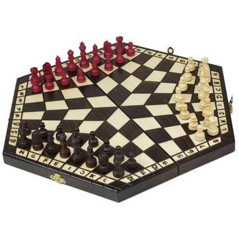 Wooden Chess Set For 3 People
