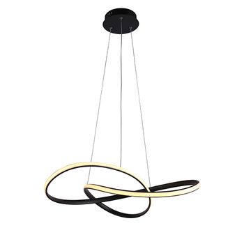 Colgante selma 36w led 3cct 1100lm d.80cm negro