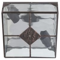 mi lampara - aplique estepa plata 1xe27 25x20x12