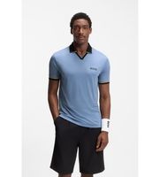 boss para hombre 50559200 polo active slim fit azul m casual deportivo multideporte poliester manga corta