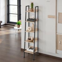 estanteria estilo industrial 5 baldas 355x315x1705cm madera clara