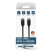 cable usb ansmann 1700-0122 2 m usb-c a usb-c 5 gbits negro
