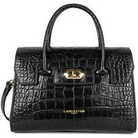 lancaster bolso de mano bolso de mano con solapa y cierre exo s negro para mujer