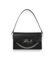karl lagerfeld para mujer b4w30064 bolso signature flap negro osfa casual clasico piel