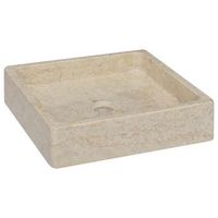 lavabo crema marmol 40x40x10 cm vidaxl