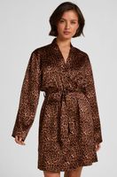 hunkemoller kimono satin negro