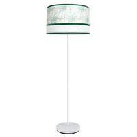 abrila caledonia blanco-verde 168x40x40cm - lampara de pie 1xe27