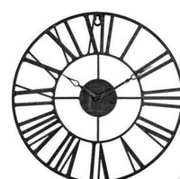 factory cuadros reloj de pared vintage metal negro 37 cm - decoracion vintage