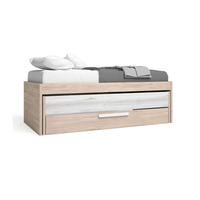 cama compacta con cama desplazable y cajon contenedor
