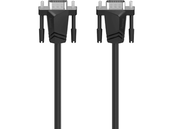 Cable VGA - Hama 00200707, Full HD, 15 pines, 1.5 m, Negro