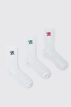 Pack De 3 Pares De Calcetines De Jacquard Multicolor, Multi