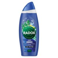 radox men 2in1 shower gel  shampoo feel awake
