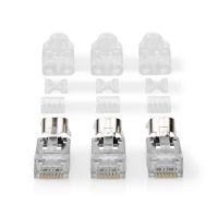 conector rj45 nedis ccbw89390gy cat 7 ftp macho gris pack 10 unidades