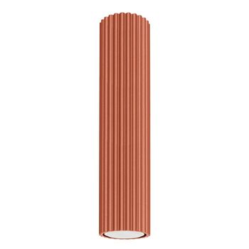 Lámpara de techo ocre rojo aluminio alt. 7 cm