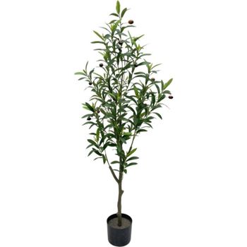Planta artificial decorativa olivo de  122 cm en maceta