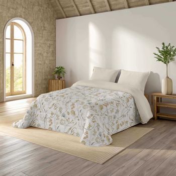 Naturals - Edredón Estampado Cama 135 - Microfibra Poliéster - 300 Gr -fabricado En España - Elea