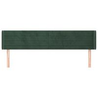 cabecero cama mueble de dormitorio de terciopelo verde oscuro 183 x 16 x 7888 cm verde m020008589