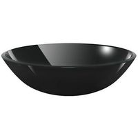 lavabo de vidrio templado negro 42 cm vidaxl