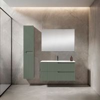 mueble ezio 100 cm 2c verde arcilla pack mueble  lavabo